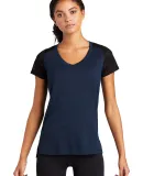 Sport Tek LST465 Sport-Tek    Ladies Endeavor Tee Dk Roy Hth/Blk