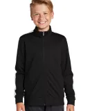 Sport Tek YST94 Sport-Tek    Youth Tricot Track Ja Black/White