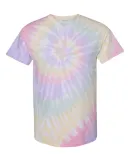 Dynomite 200MS Multi-Color Spiral Short Sleeve T-S in Hazy rainbow