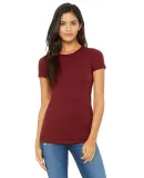 BELLA 6004 Womens Favorite T-Shirt in Cardinal