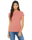 BELLA 6004 Womens Favorite T-Shirt in Heather pink