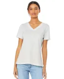 BELLA 6405 Ladies Relaxed V-Neck T-shirt in Vintage white