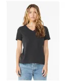 BELLA 6405 Ladies Relaxed V-Neck T-shirt in Dark grey