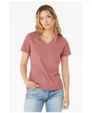 BELLA 6405 Ladies Relaxed V-Neck T-shirt in Mauve