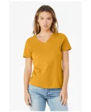 BELLA 6405 Ladies Relaxed V-Neck T-shirt in Mustard