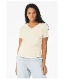 BELLA 6405 Ladies Relaxed V-Neck T-shirt in Natural