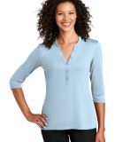 Port Authority LK750 Henley in Cloud blue