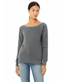 BELLA 7501 Womens Fleece Pullover Sweatshirt in Deep heather