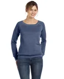 BELLA 7501 Womens Fleece Pullover Sweatshirt in Navy triblend