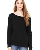 BELLA 7501 Womens Fleece Pullover Sweatshirt in Black