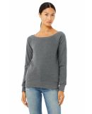 BELLA 7501 Womens Fleece Pullover Sweatshirt in Deep heather