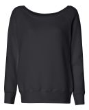 BELLA 7501 Womens Fleece Pullover Sweatshirt in Solid black triblend