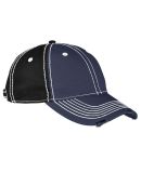 Adams RM102 Adult Distressed Rambler Cap in Navy/ black