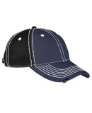 Adult Distressed Rambler Cap NAVY/ BLACK