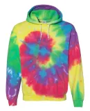 Dyenomite 680VR Blended Hooded Sweatshirt in Classic rainbow