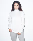 American Apparel F4575W Flex Fleece Turtleneck WHITE