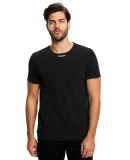 Unisex Pigment-Dyed Destroyed T-Shirt in Black