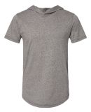 Next Level Apparel 2022 Mock Twist Short Sleeve Ho in Heather gray