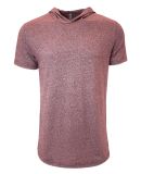 Next Level Apparel 2022 Mock Twist Short Sleeve Ho in Tech maroon