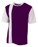 A4 Apparel NB3016 Youth Legend Soccer Jersey PURPLE/ WHITE