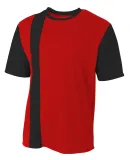 A4 Apparel NB3016 Youth Legend Soccer Jersey SCARLET/ BLACK