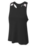 A4 Apparel NW3014 Ladies' Spike Short Sleeve Volle Black/White