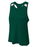 A4 Apparel NW2014 Ladies' Bolt Singlet Forest/White
