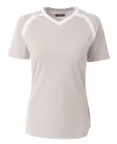 A4 Apparel NW3019 Ladies' Ace Short Sleeve Volleyb Silver/White