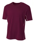 A4 Apparel N3018 Men's Liga V-Neck Soccer Jersey Maroon