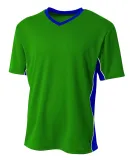 A4 Apparel N3018 Men's Liga V-Neck Soccer Jersey Kelly Royal