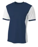 A4 Apparel NB3017 Youth Premier Soccer Jersey NAVY/WHITE