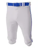 A4 Apparel NB6003 Youth Baseball Knicker Pant WHITE/ ROYAL