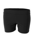 A4 Apparel NG5024 Youth Girl's 4 Volleyball Short Black