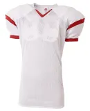 A4 Apparel NB4265 Youth Rollout Football Jersey White Scarlet