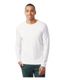 Alternative Apparel 1011 Heavy Wash Long Sleeve Ou White
