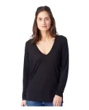 Alternative Apparel 3894 Women's Long Sleeve Slink Black