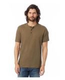 Alternative Apparel 6086 Weathered Slub Short Slee DARK OLIVE