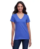 Next Level Apparel 4240 Women's Eco Performance V in Heather sapphire