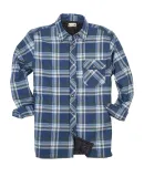 Backpacker BP7002T Men's Tall Flannel Shirt Jacket in Blue/ green