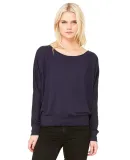 BELLA 8850 Womens Long Sleeve Dolman Shirt in Midnight