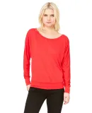 BELLA 8850 Womens Long Sleeve Dolman Shirt in Red