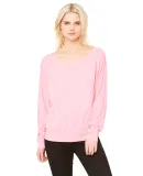 BELLA 8850 Womens Long Sleeve Dolman Shirt in Neon pink