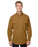 Backpacker BP7090 Men's Solid Chamois Shirt in Brown