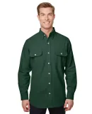 Backpacker BP7090 Men's Solid Chamois Shirt in Pine