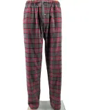 Backpacker BP7093 Men's Flannel Lounge Pants in Red gray