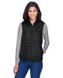 Core 365 CE702W Ladies' Prevail Packable Puffer Ve in Black