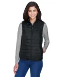 Core 365 CE702W Ladies' Prevail Packable Puffer Ve in Black