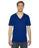 American Apparel 2456 Unisex Fine Jersey V-Neck Te LAPIS