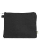 econscious EC8402 Hemp Pouch  in Black/ black