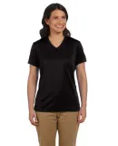 Harriton M320W Ladies' 4.2 oz. Athletic Sport T-Sh BLACK